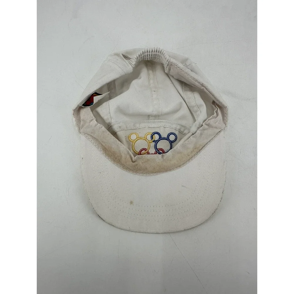 Mickey Unlimited Mickey Mouse Olympic Rings Embroidered White Baseball Cap‎